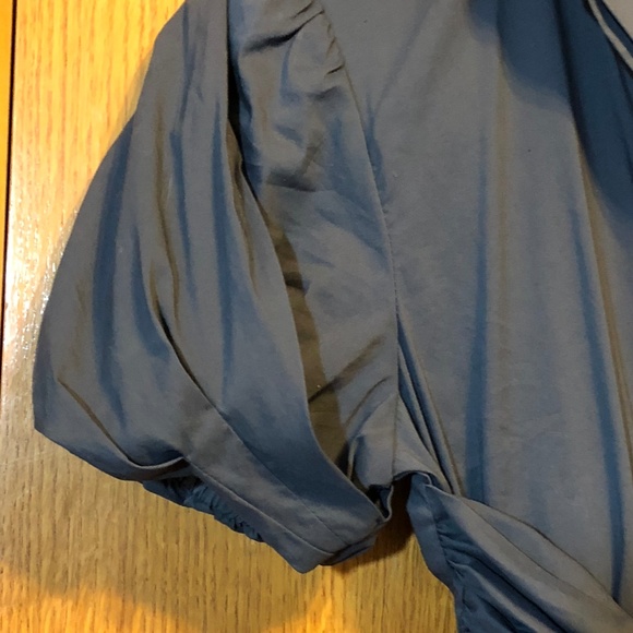 BCBG MAX AZRIA COTTON COLLARED WOVEN CROSSOVER - Picture 2 of 8